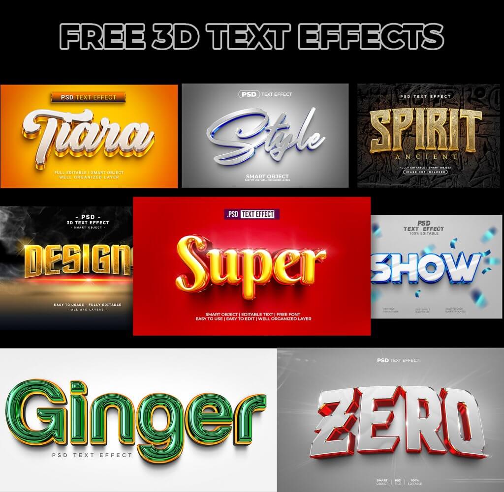 PSD TEXT EFFECTS